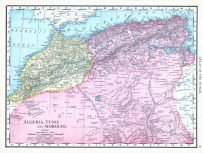 Algeria, Tunis and Morocco, World Atlas 1913